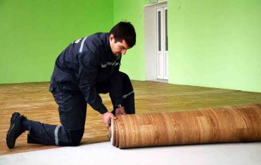 Два основных метода укладки линолеума на пол