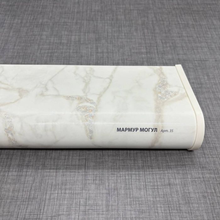 Подоконник ПВХ Plastolit мрамор могул круглый капинос