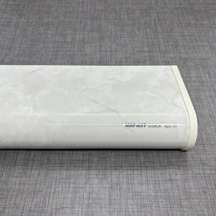 Подоконник ПВХ Plastolit мрамор гленец круглый капинос