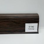 Плинтус Тис с кабель каналом 17 палисандр (ПВХ)