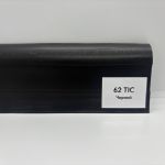 Плинтус Тис с кабель каналом 62 черный (ПВХ)